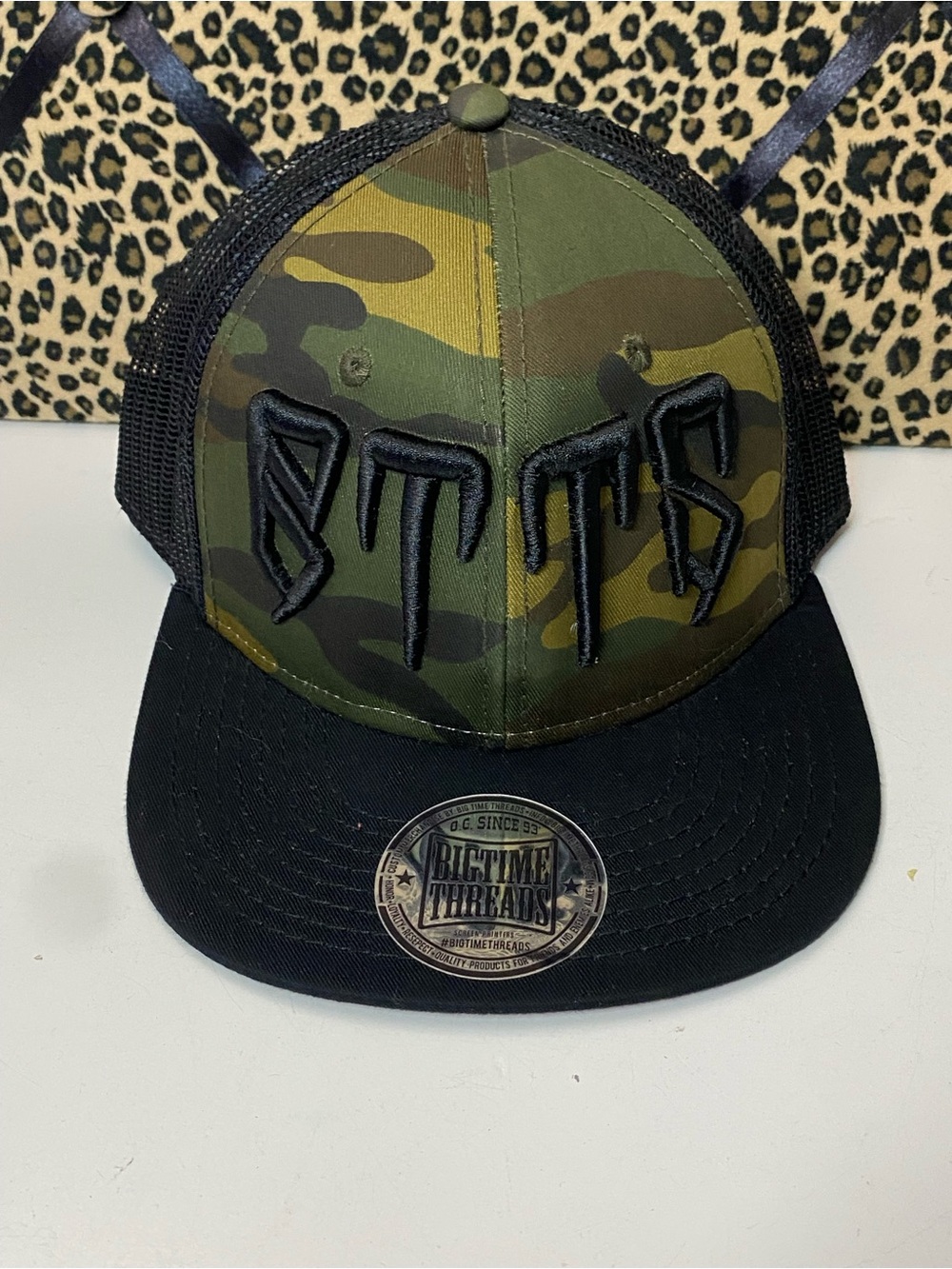OTTO Big Time Threads Camo Black Mesh Trucker Hat Snapback NWOT - Picture 11 of 11